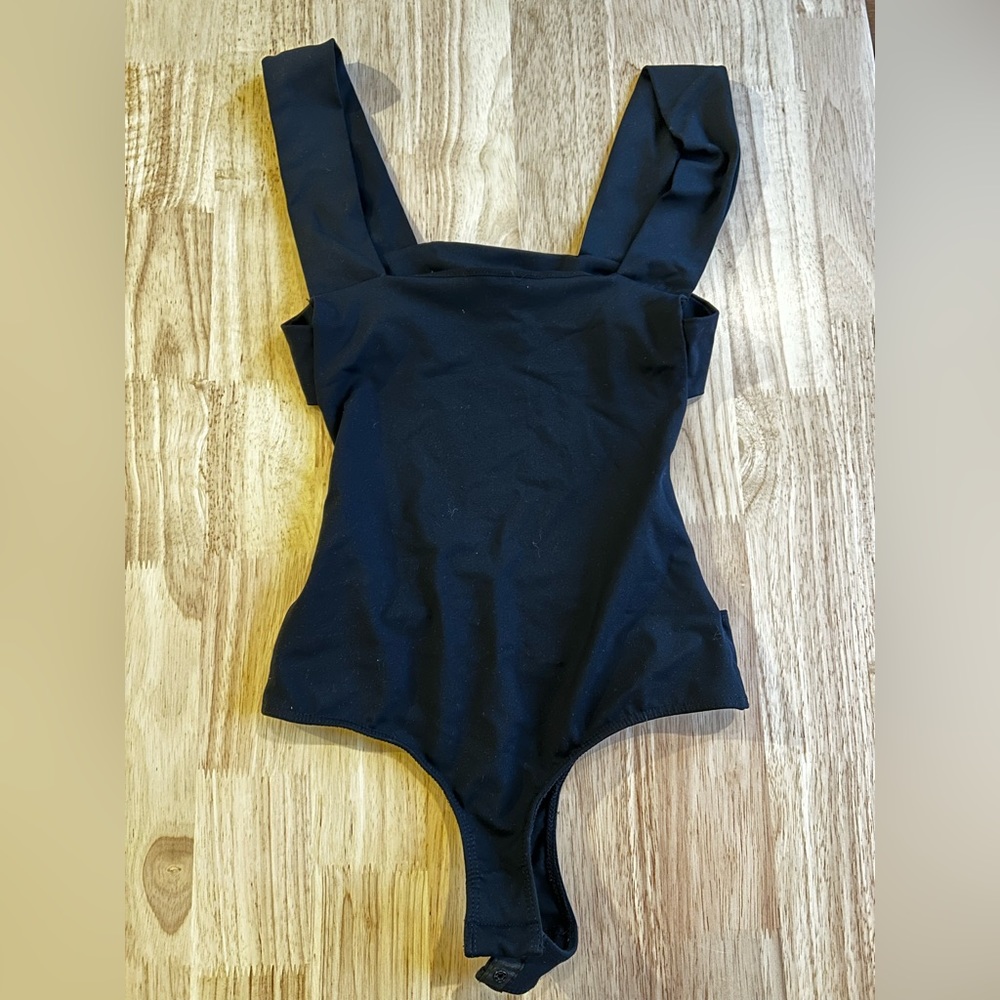 Free People Intimately black backless bodysuit (Size XS)
